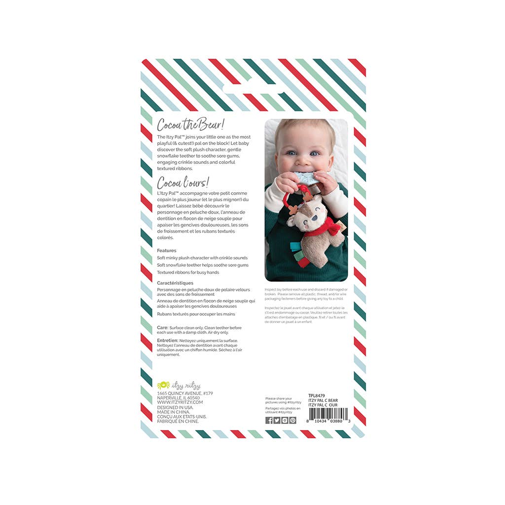 Holiday Itzy Pal™ Plush + Teether: Santa