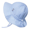 Cotton Floppy Sun Hat | Blue Stripes