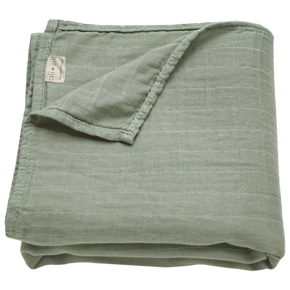 Muslin Swaddle Blanket | Apple