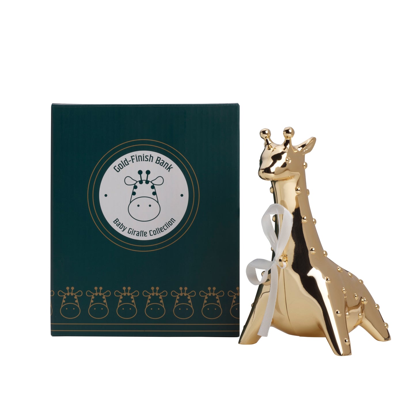 Baby Giraffe Bank | Gold