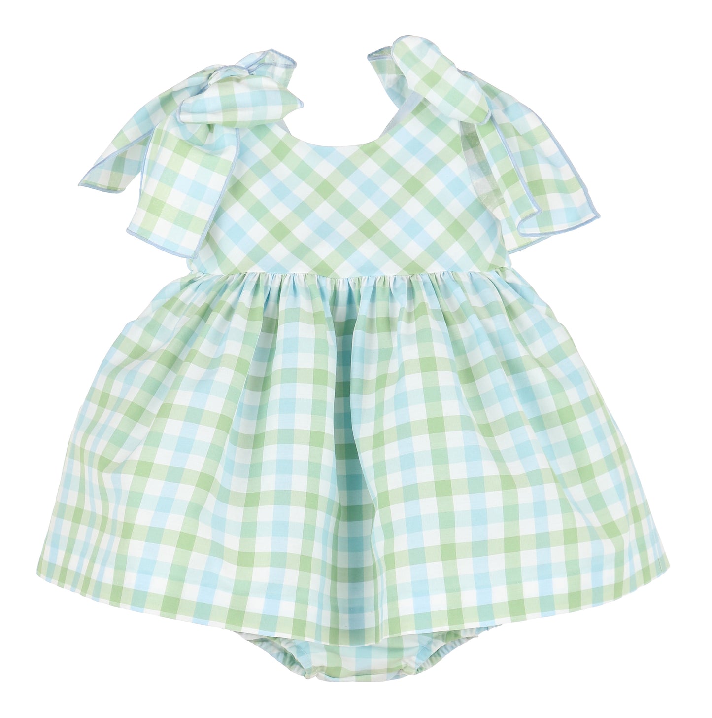 Pastel Plaid Bow Dress