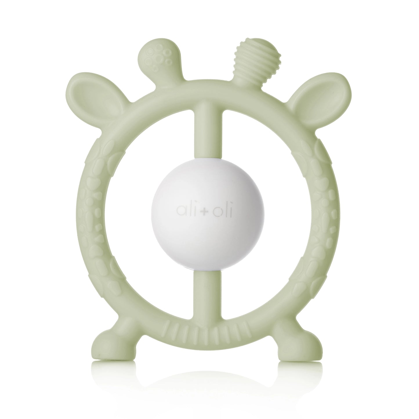 Ali+Oli Giraffe Teether & Rattle | Sage