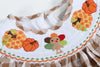 Gingham Pumpkin Turkey Smocked Bishop Dress | Light Brown