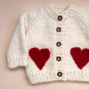 Heart Cardigan | Red