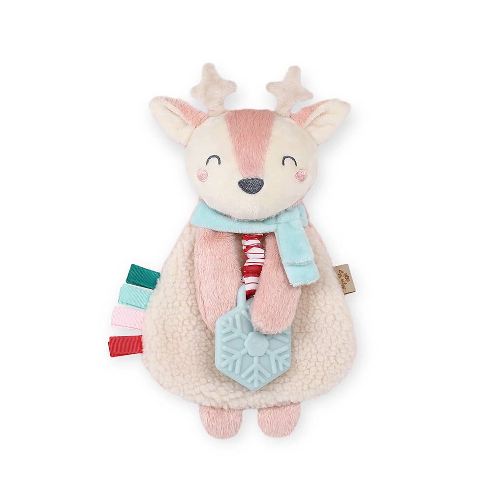 Holiday Itzy Lovey™ Plush + Teether Toy: Bear