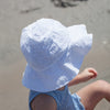 Flowered Eyelet Sunhat | White