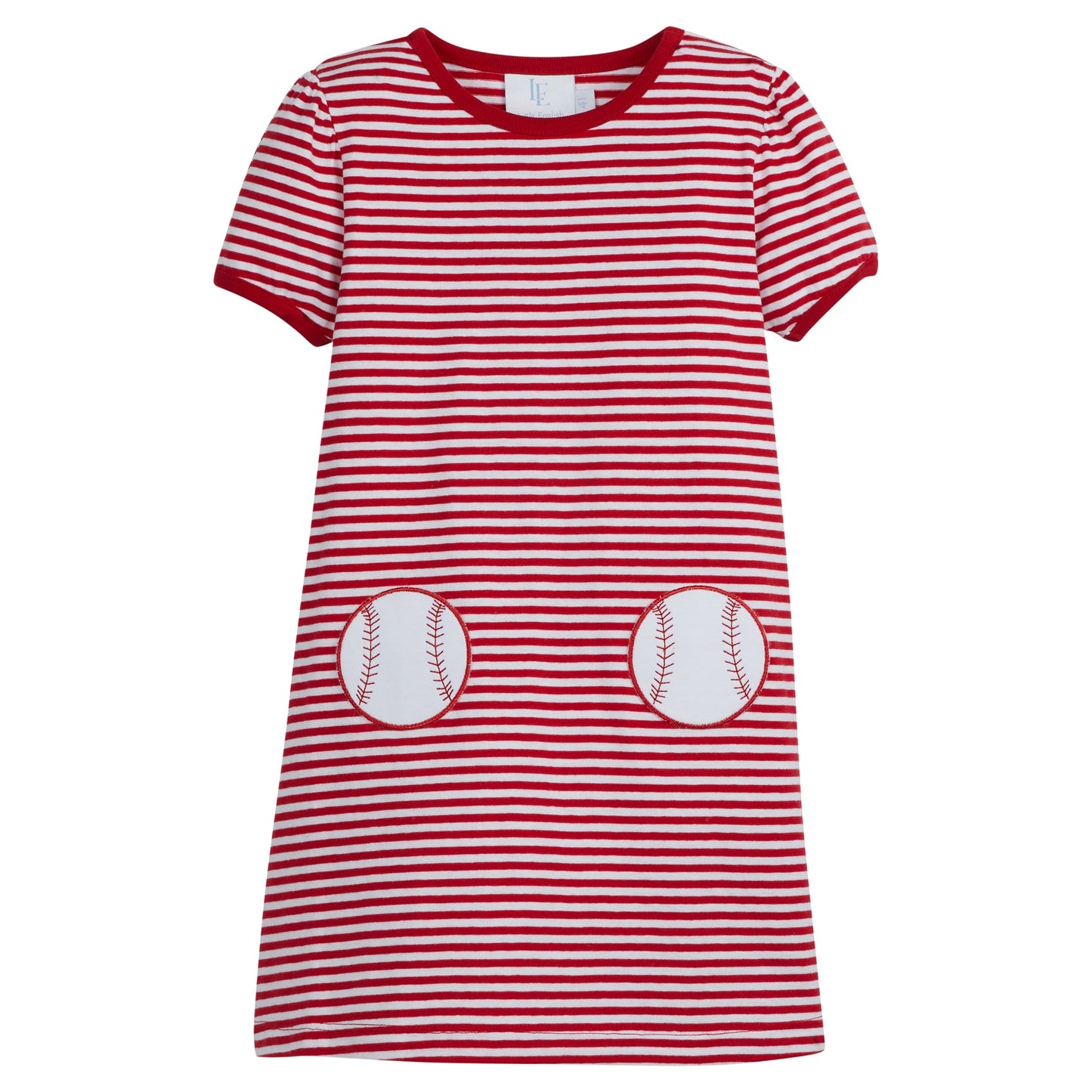 Applique Pocket T-Shirt Dress | Baseball