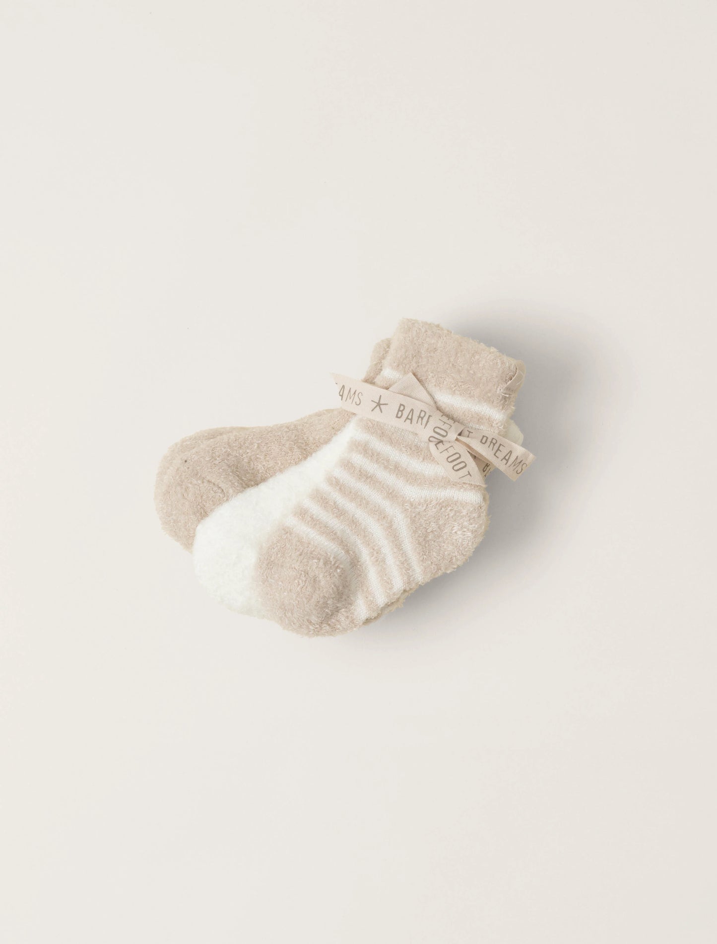 CozyChic Lite Infant Sock Set 3-Pack | Stone Pearl