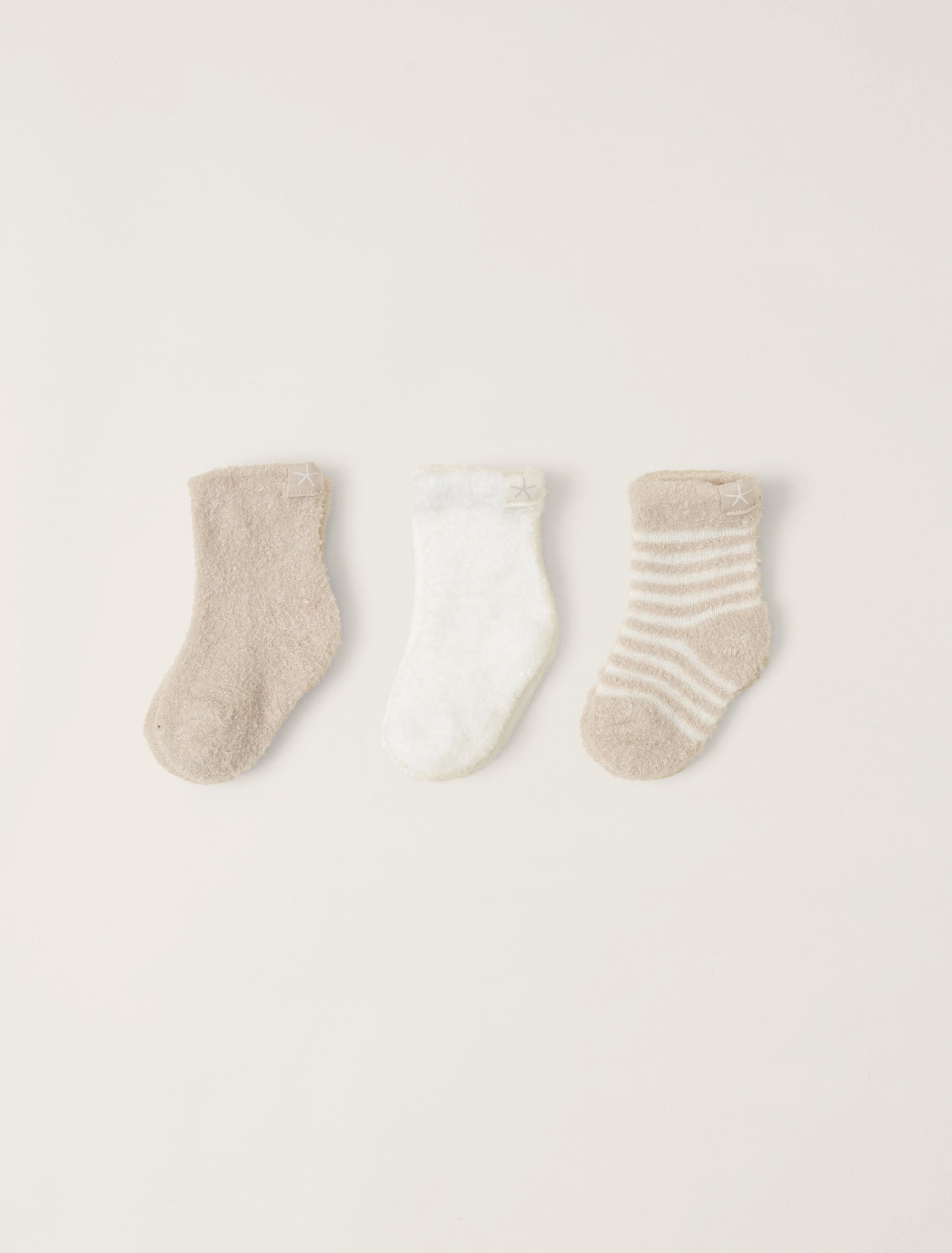 CozyChic Lite Infant Sock Set 3-Pack | Stone Pearl