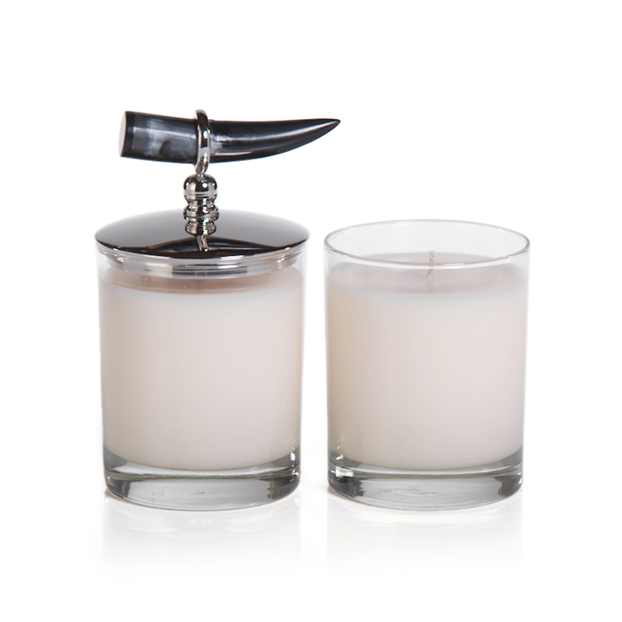 Côte d’Ivoire Scented Candle with Horn Lid | Coconut Mango