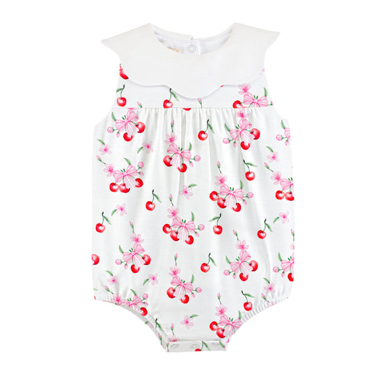 Cherry Pop Printed Bubble w/Collar