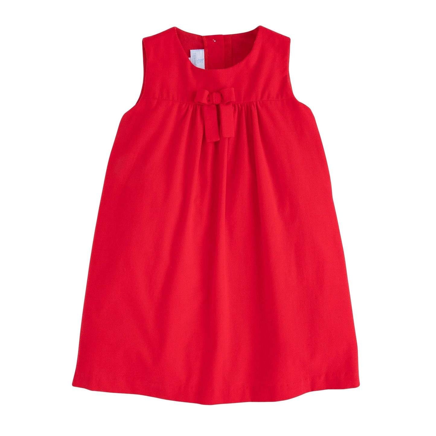 Pleated Bow Jumper | Red Corduroy