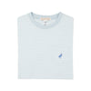 Carter Crewneck | Buckhead Blue Stripe with Park City Periwinkle Stork