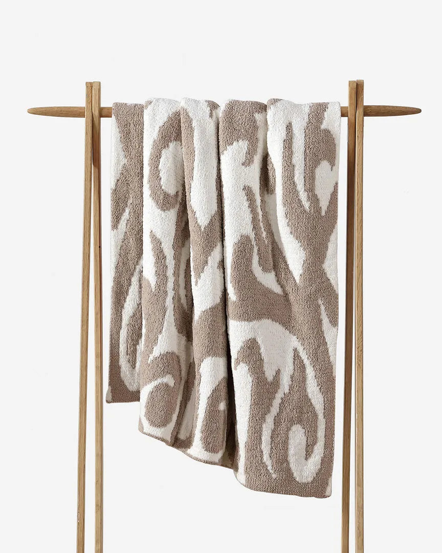 Casablanca Throw | Taupe + Off-white