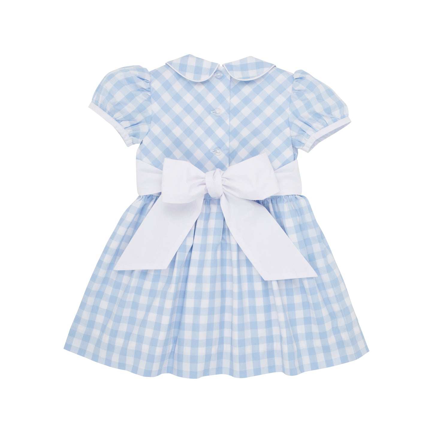 Cindy Lou Sash Dress | Beale Street Blue Check/Worth Avenue White