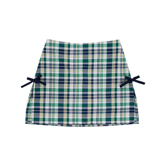 Clay's Club Skort | Golf Pants Plaid With Nantucket Navy