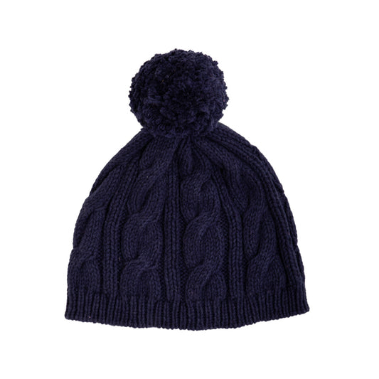 Collins Cable Knit Hat | Nantucket Navy