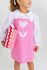 Jillian Jumper | Hamptons Hot Pink & Palm Beach Pink with Heart Tulip Applique