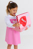 Jillian Jumper | Hamptons Hot Pink & Palm Beach Pink with Heart Tulip Applique