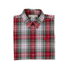 Dean’s List Dress Shirt | Broadcloth | Keene Place Plaid/Richmond Red