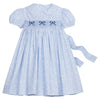 Smocked Peter Pan Dress | Blue Vinings