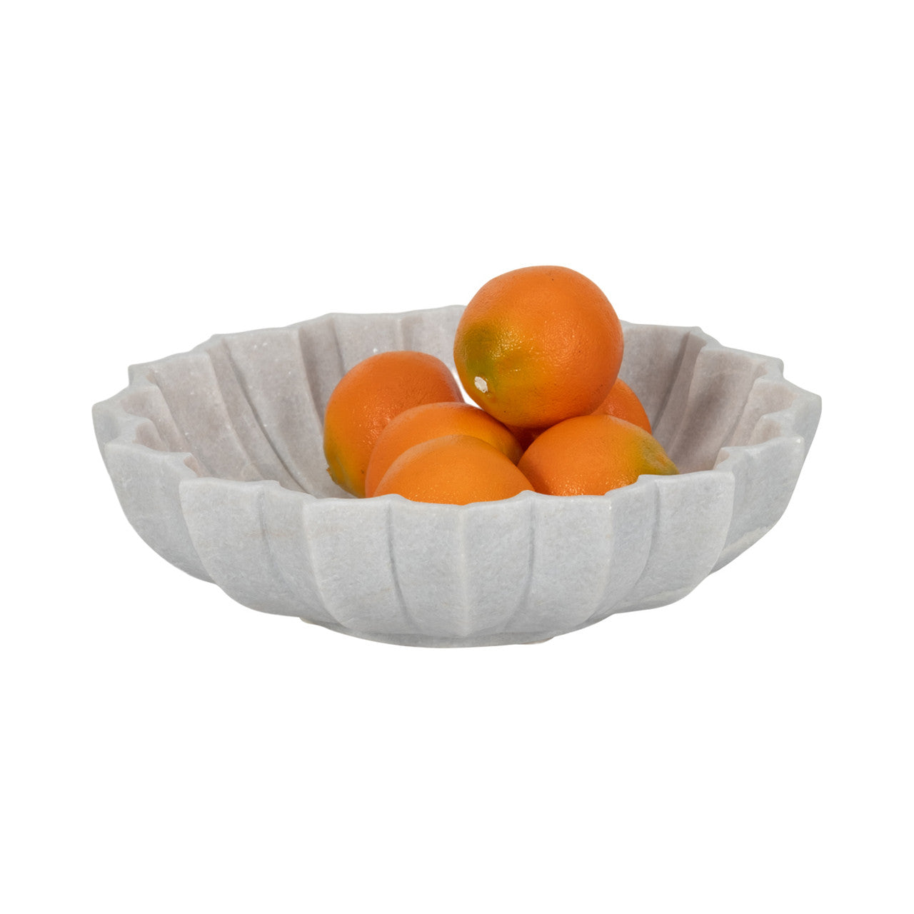 14" Bauer White Marble Bowl/Tray