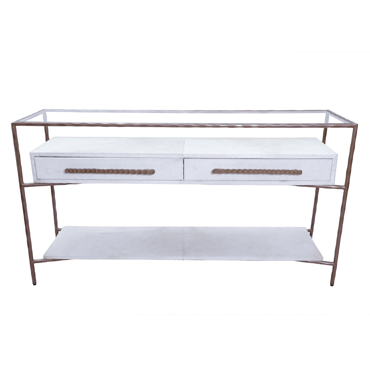 60" Azamara Real Hide Console Table