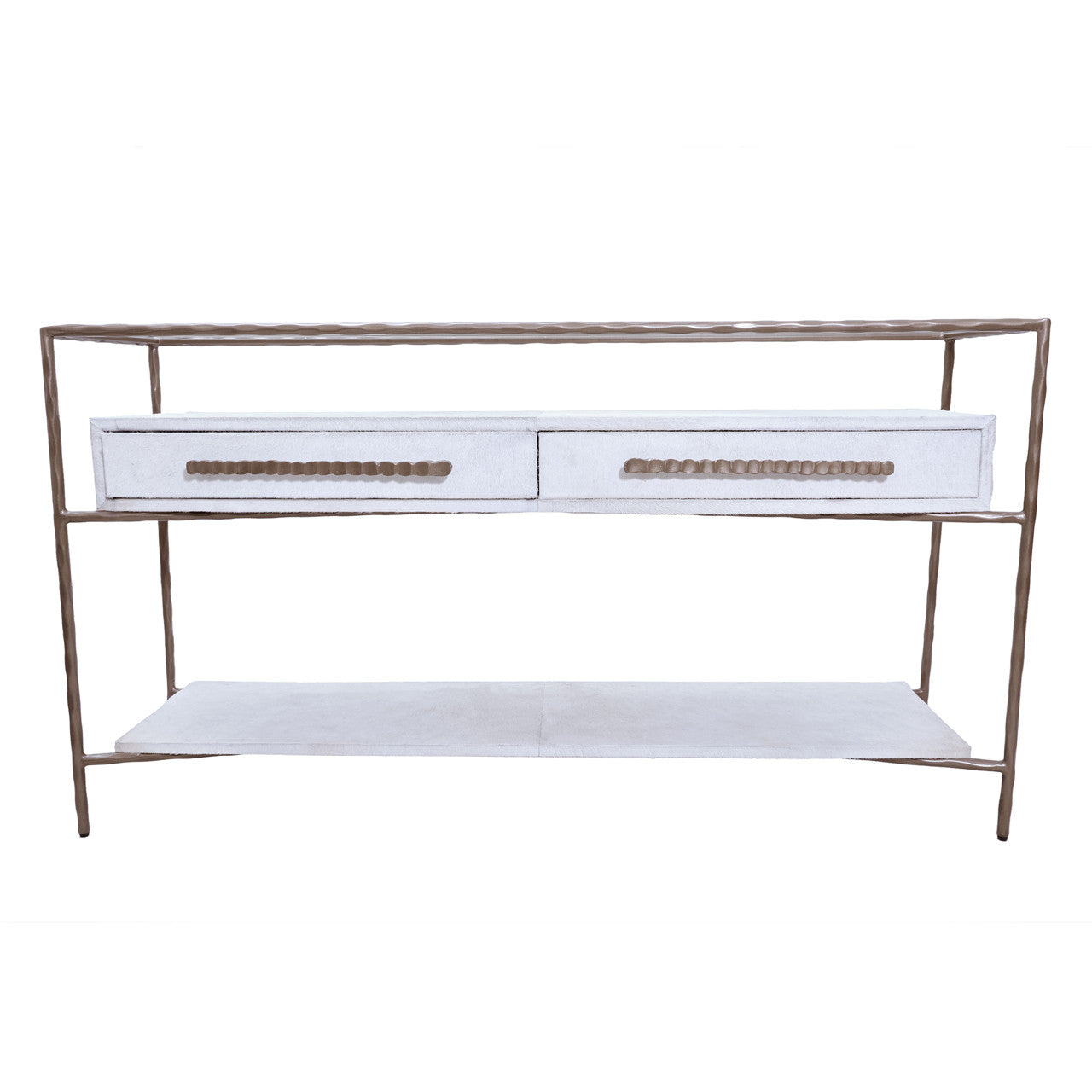 60" Azamara Real Hide Console Table