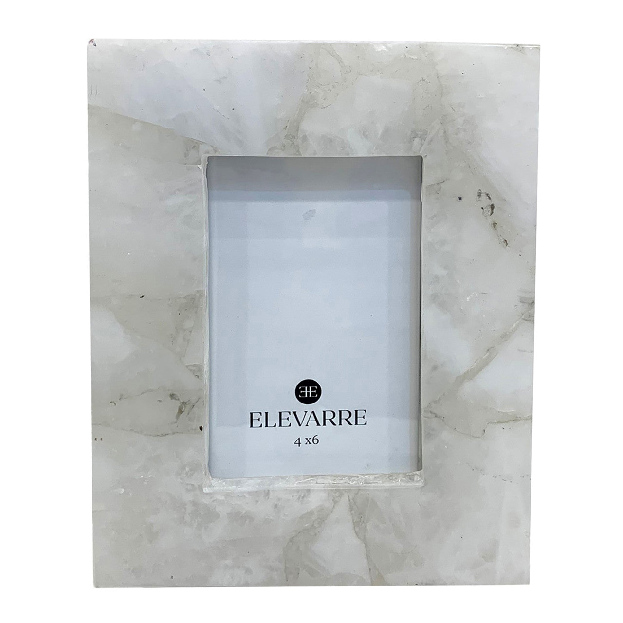 Edina White Quartz Photo Frame | 4x6