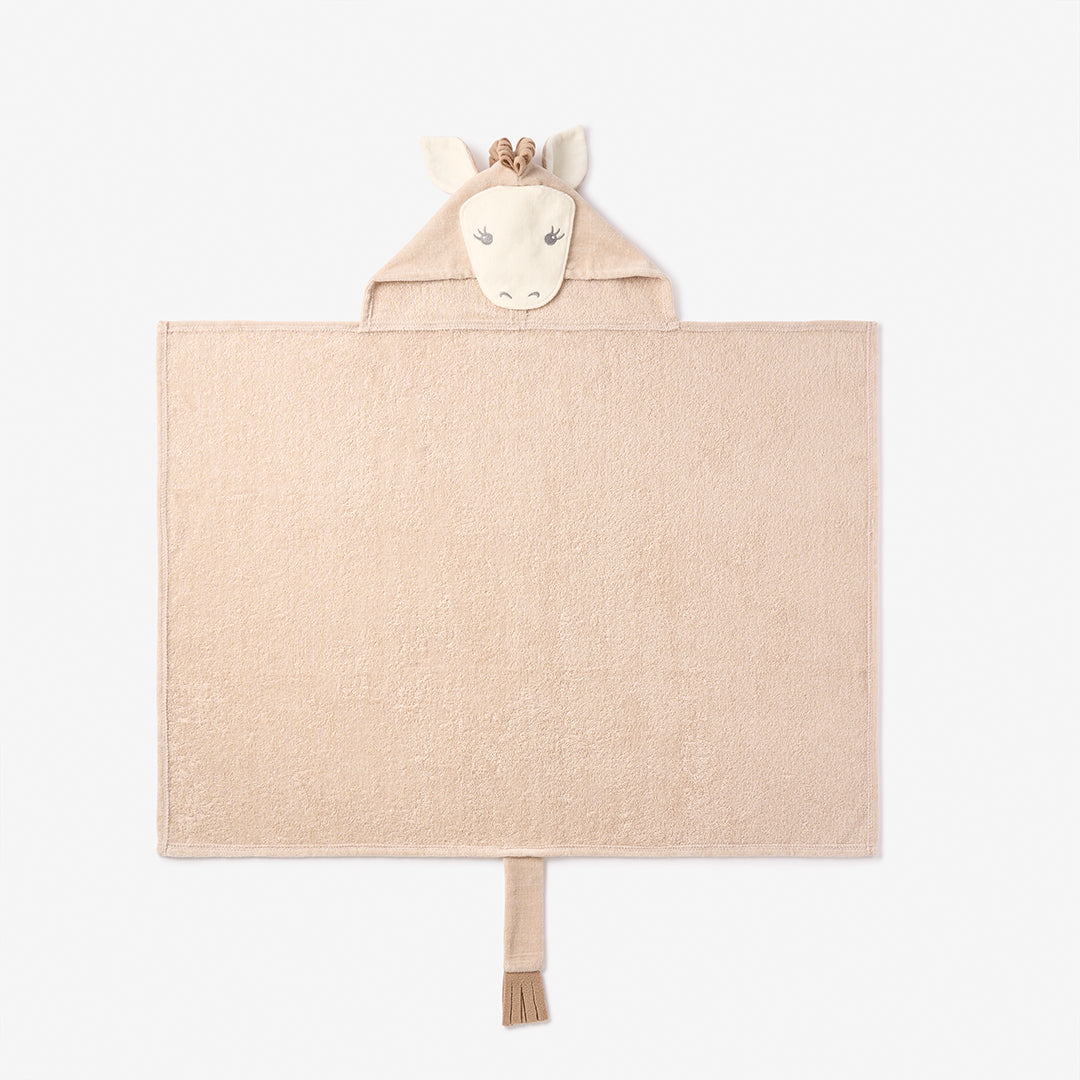 Hooded Bath Wrap | Taupe Pony