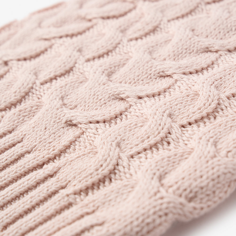 Horseshoe Cable Hat | Pale Pink