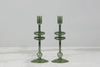 Emerald Glass Candlestick | Small