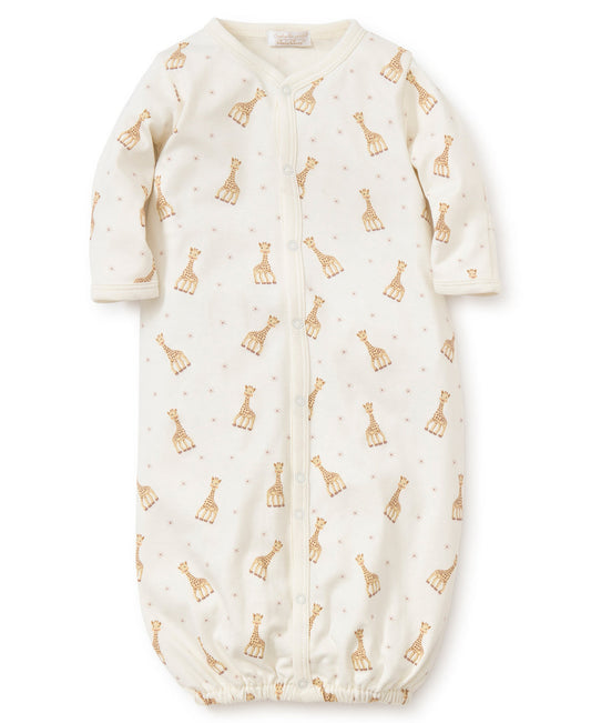 Sophie la Girafe Print Converter Gown - Ecru