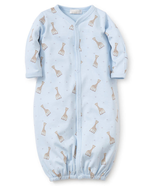 Sophie la Girafe Print Converter Gown - Light Blue