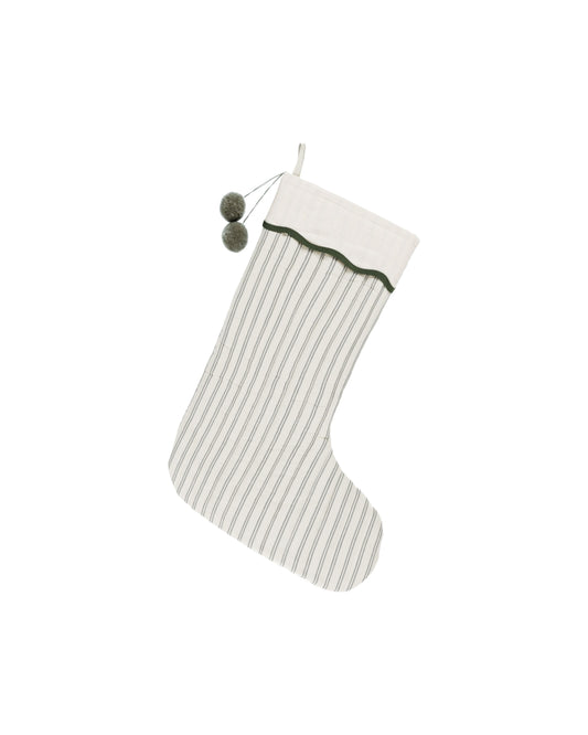 Christmas Stocking | Forest Pinstripe