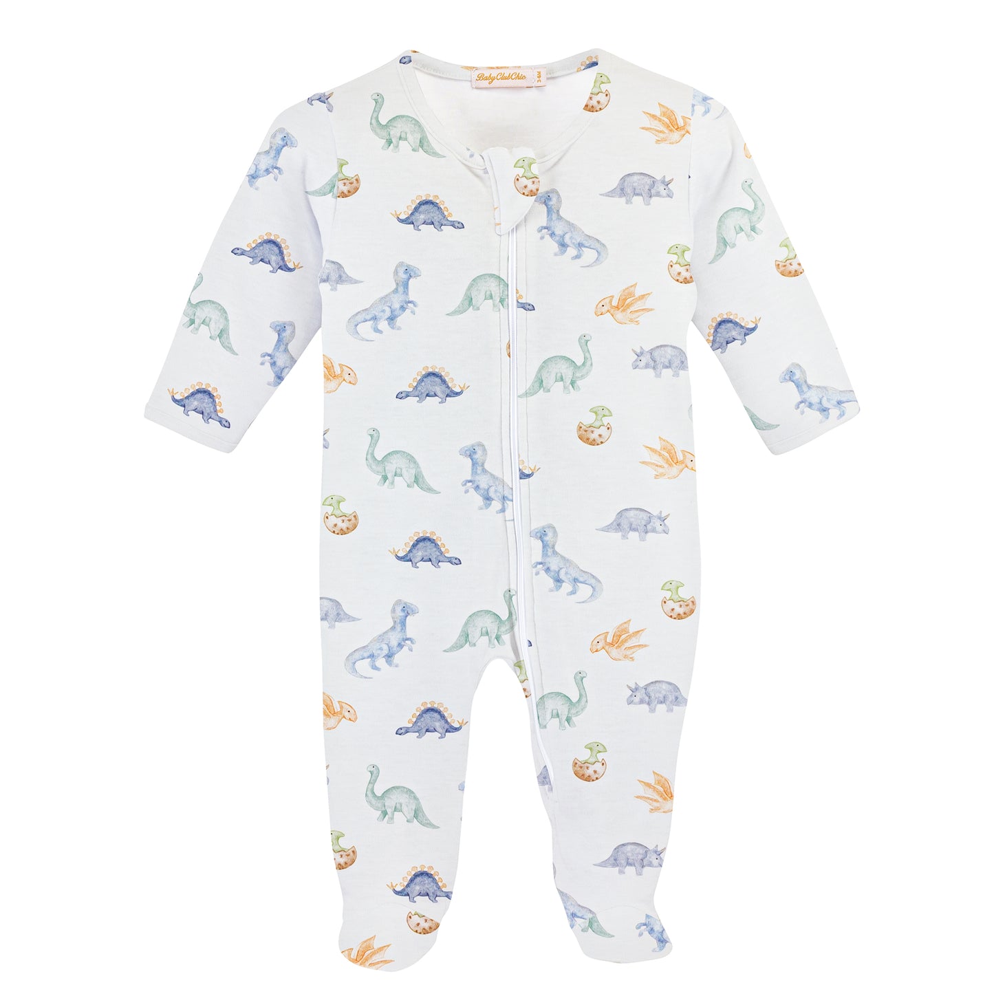 Baby Dinos Zipped Footie