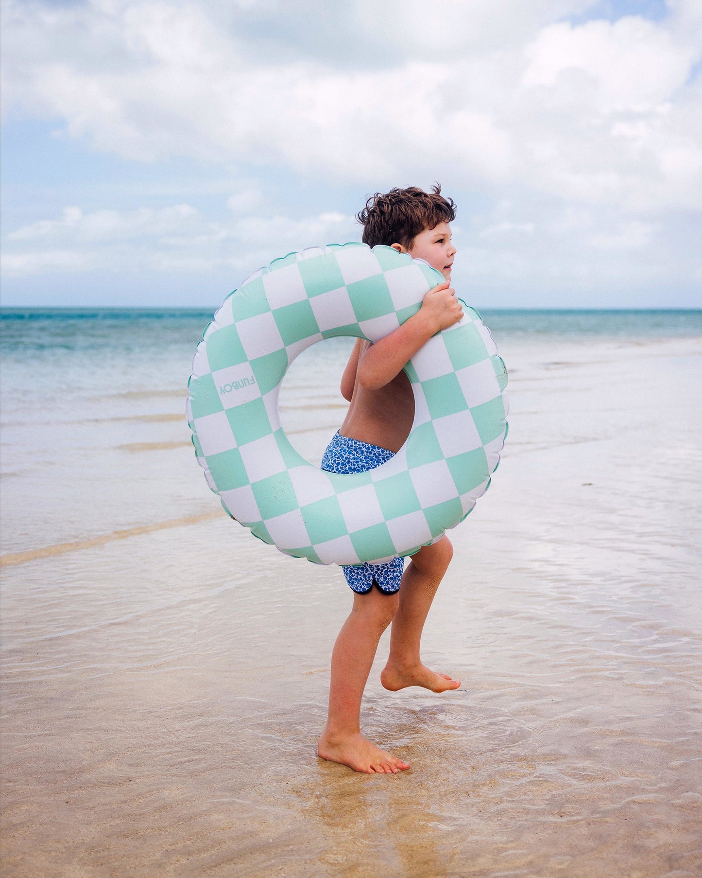 Kids Mini Checkered Tube Float | Asst Colors