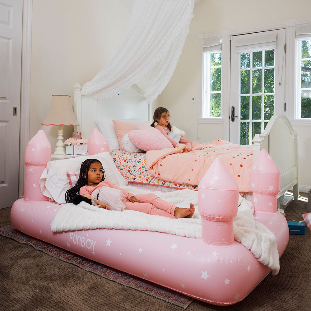 Kids Castle Air Bed | Pink