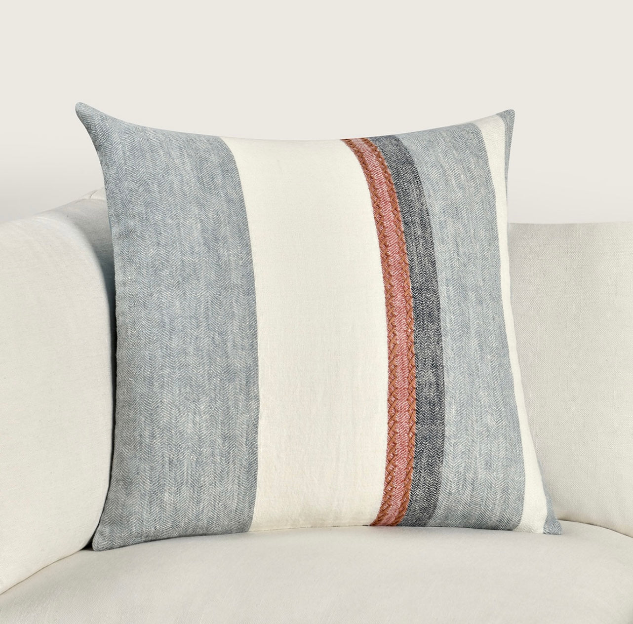 Taylor Blue Multi Pillow | 22x22