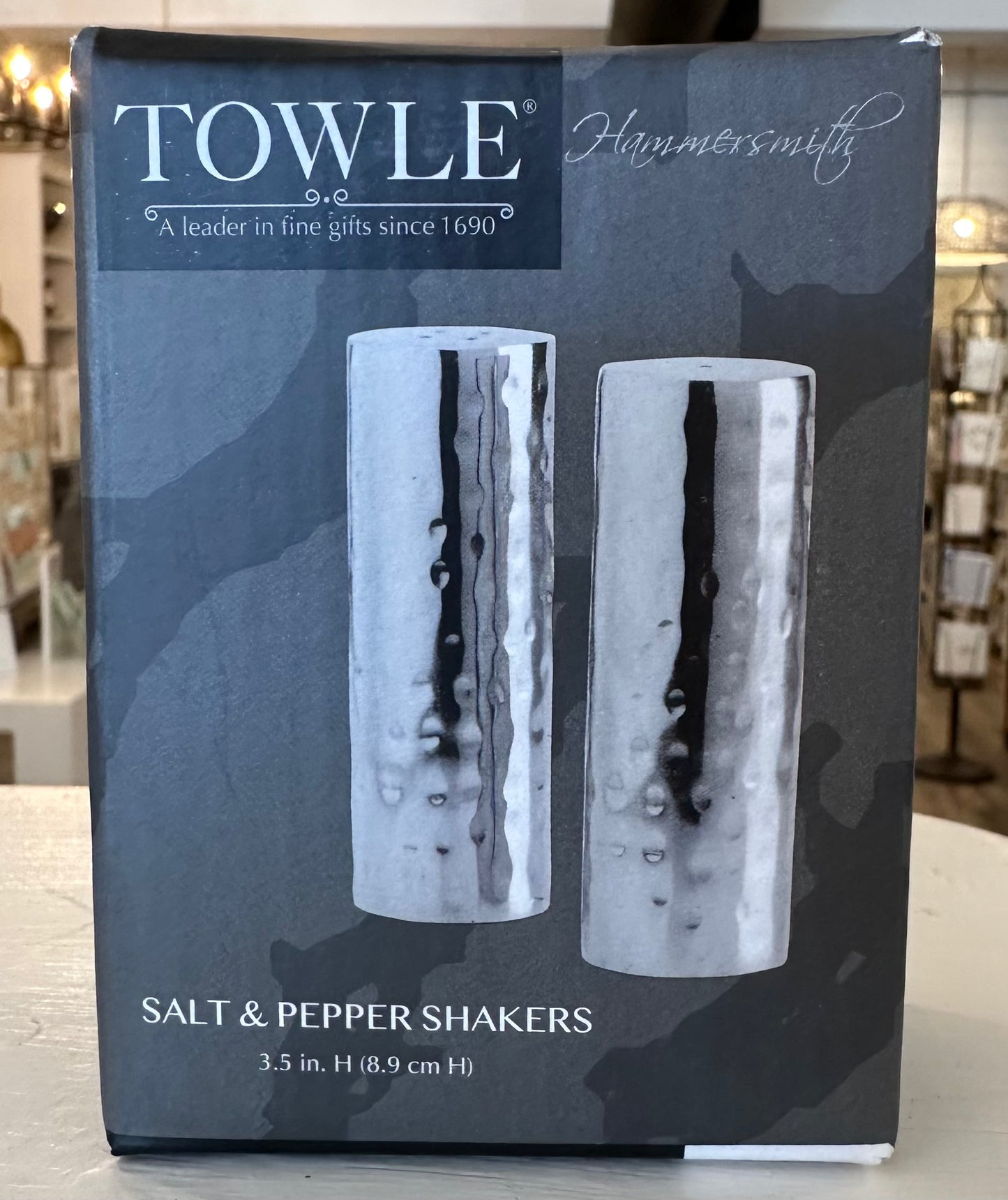 Towle Hammered Salt & Pepper Shaker Set