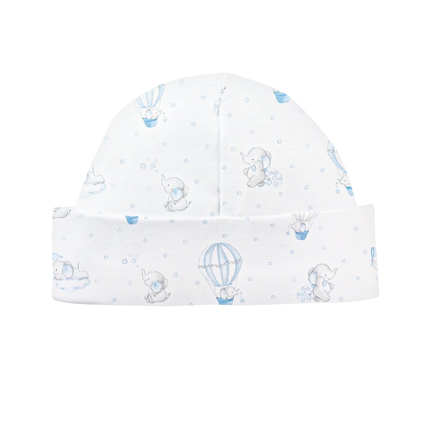 Dreamy Air Balloons Round Hat | Blue