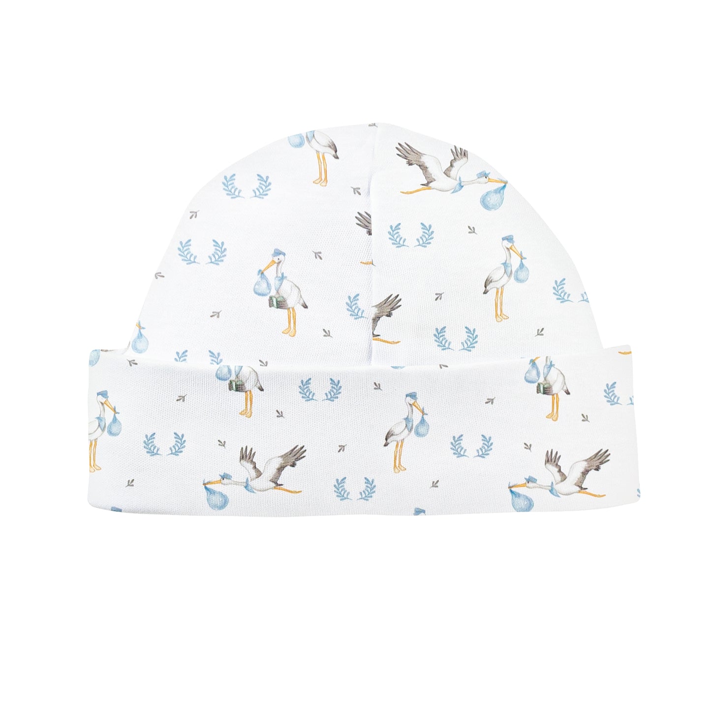 Welcome Baby Round Hat | Blue