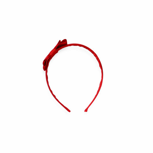 Audrey Satin Headband | Red