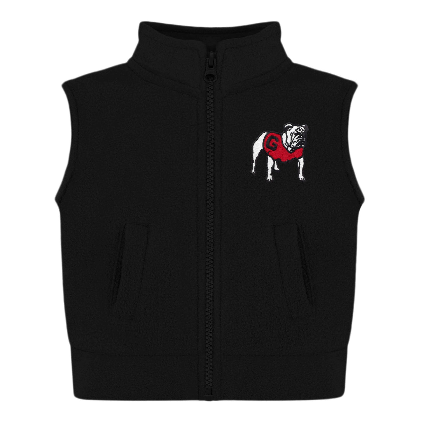 Georgia Bulldogs Polar Fleece Vest | Black