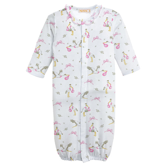 Storks Converter Gown w/Ruffle | Pink