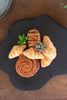 Black Limestone with Rustic Edge Lazy Susan