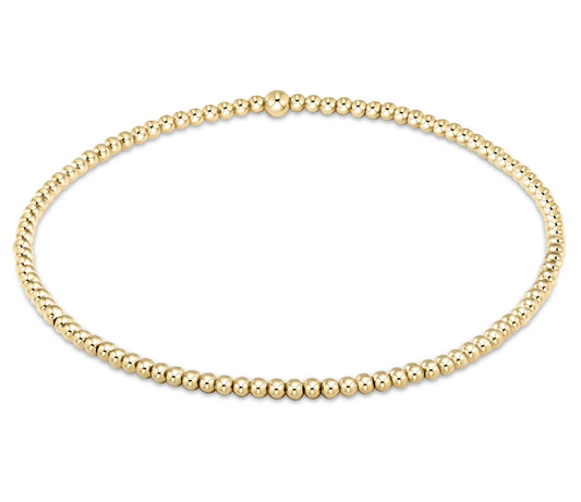 egirl classic gold 2mm bead bracelet