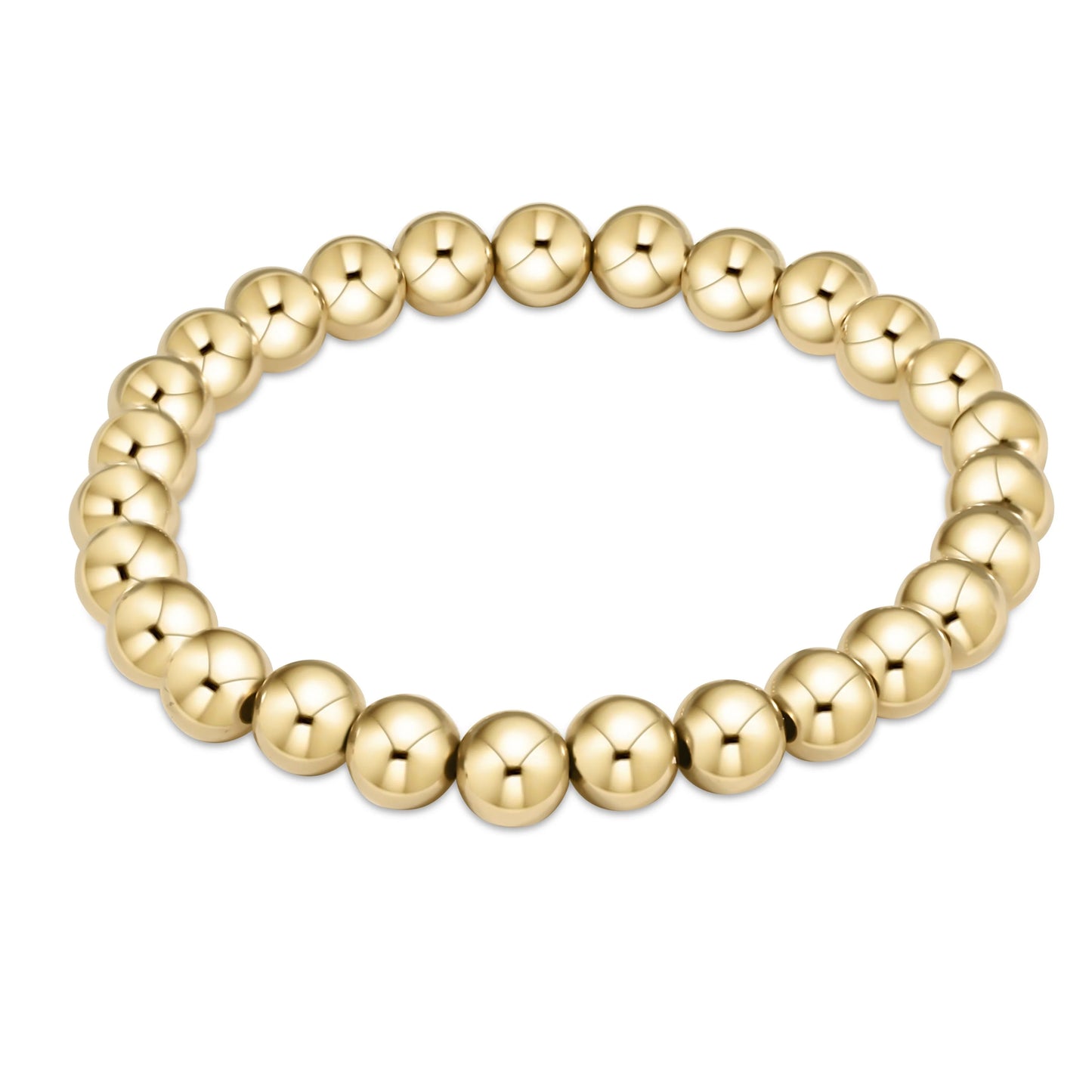 extends classic gold 7mm bead bracelet