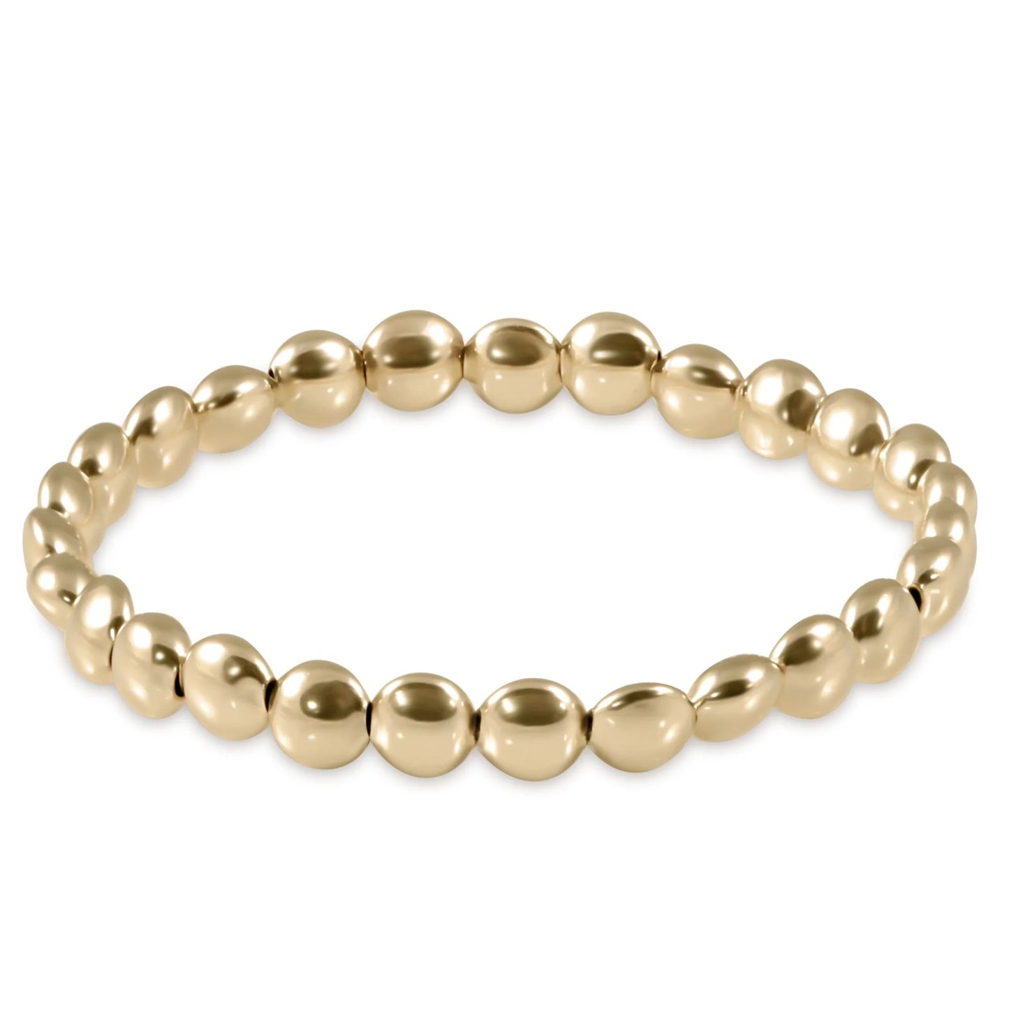 extends honesty gold 6mm bead bracelet