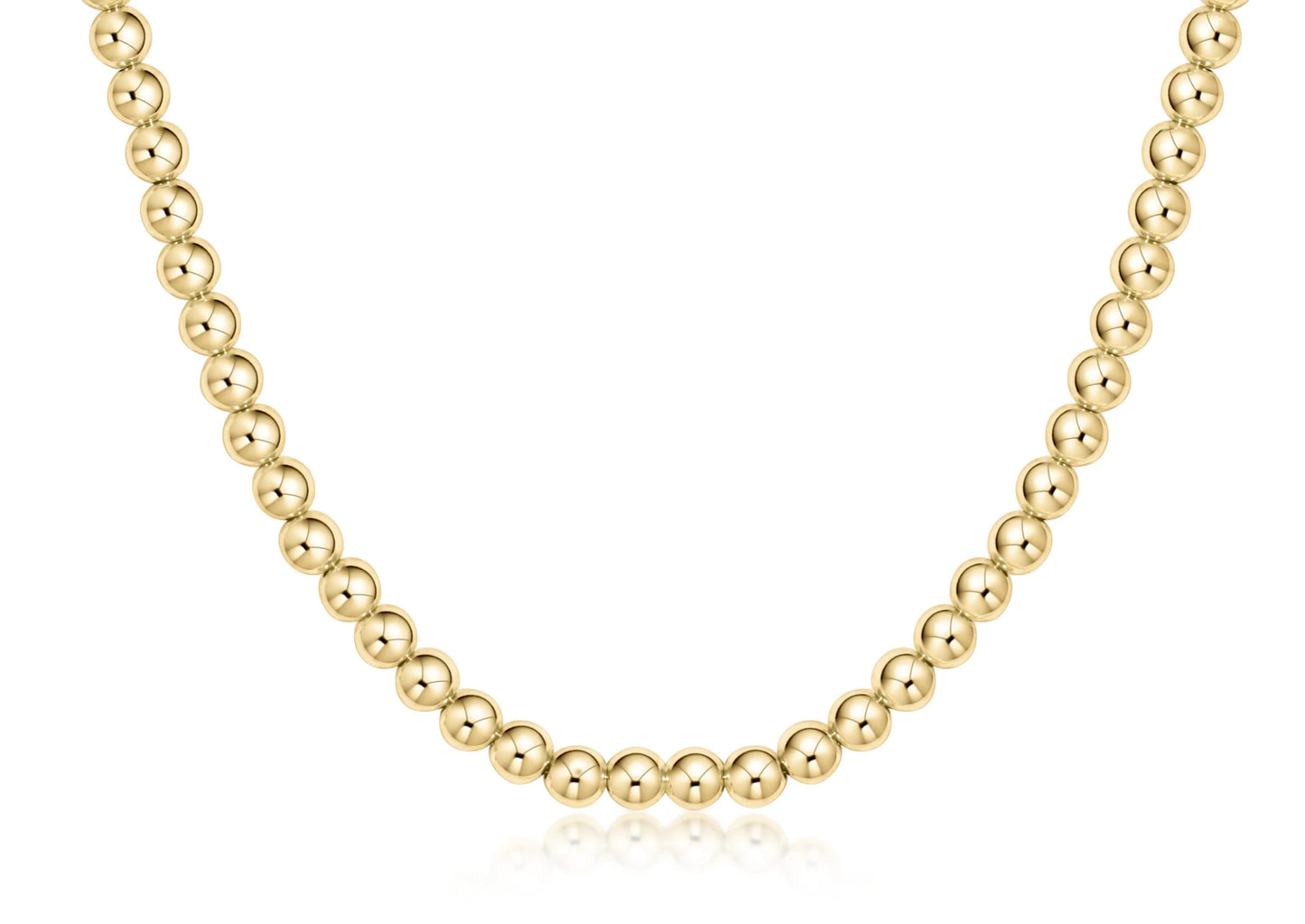 17" choker classic gold | 5mm bead